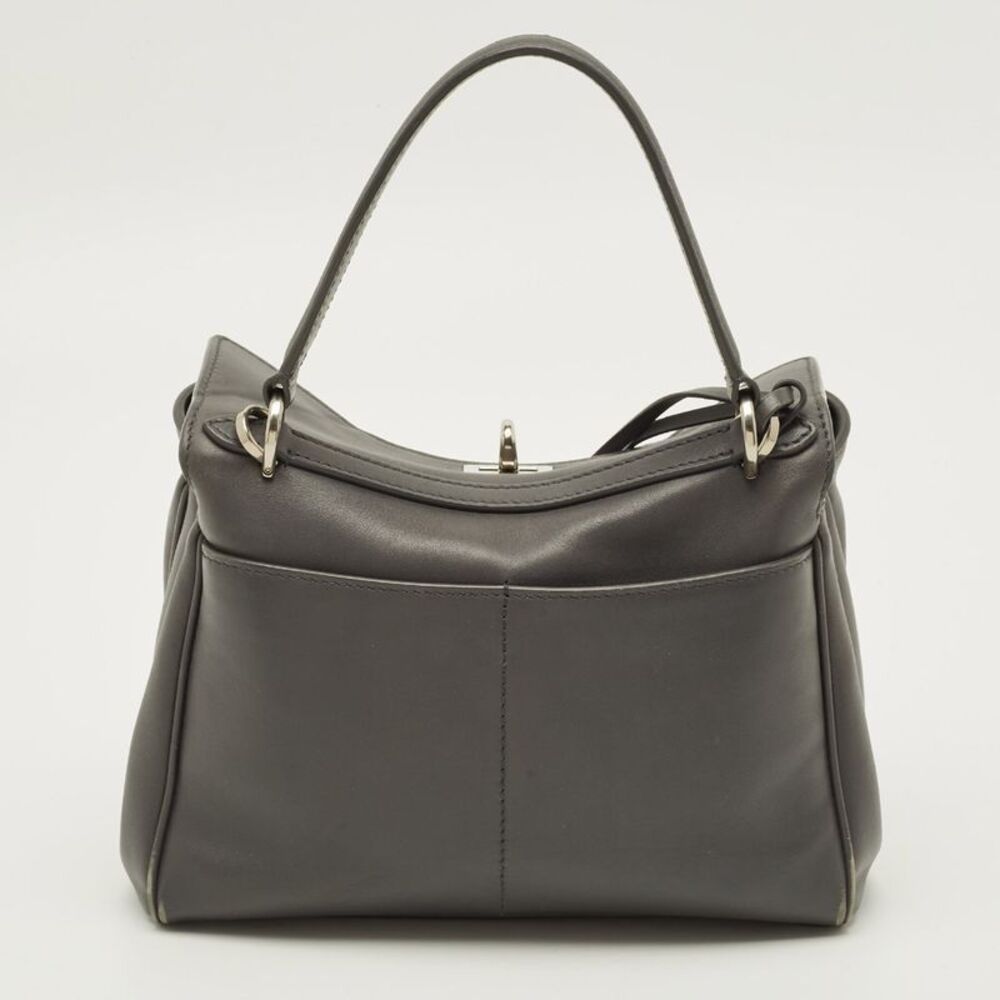 Balenciaga Rodeo Mini Grey Leather Top Handle Bag - Picture 4 of 7